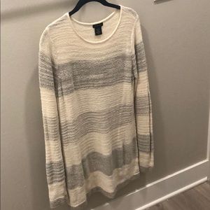 Long knit sweater